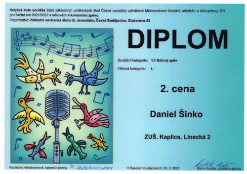 Daniel-Sinko-Krajske-kolo-diplom